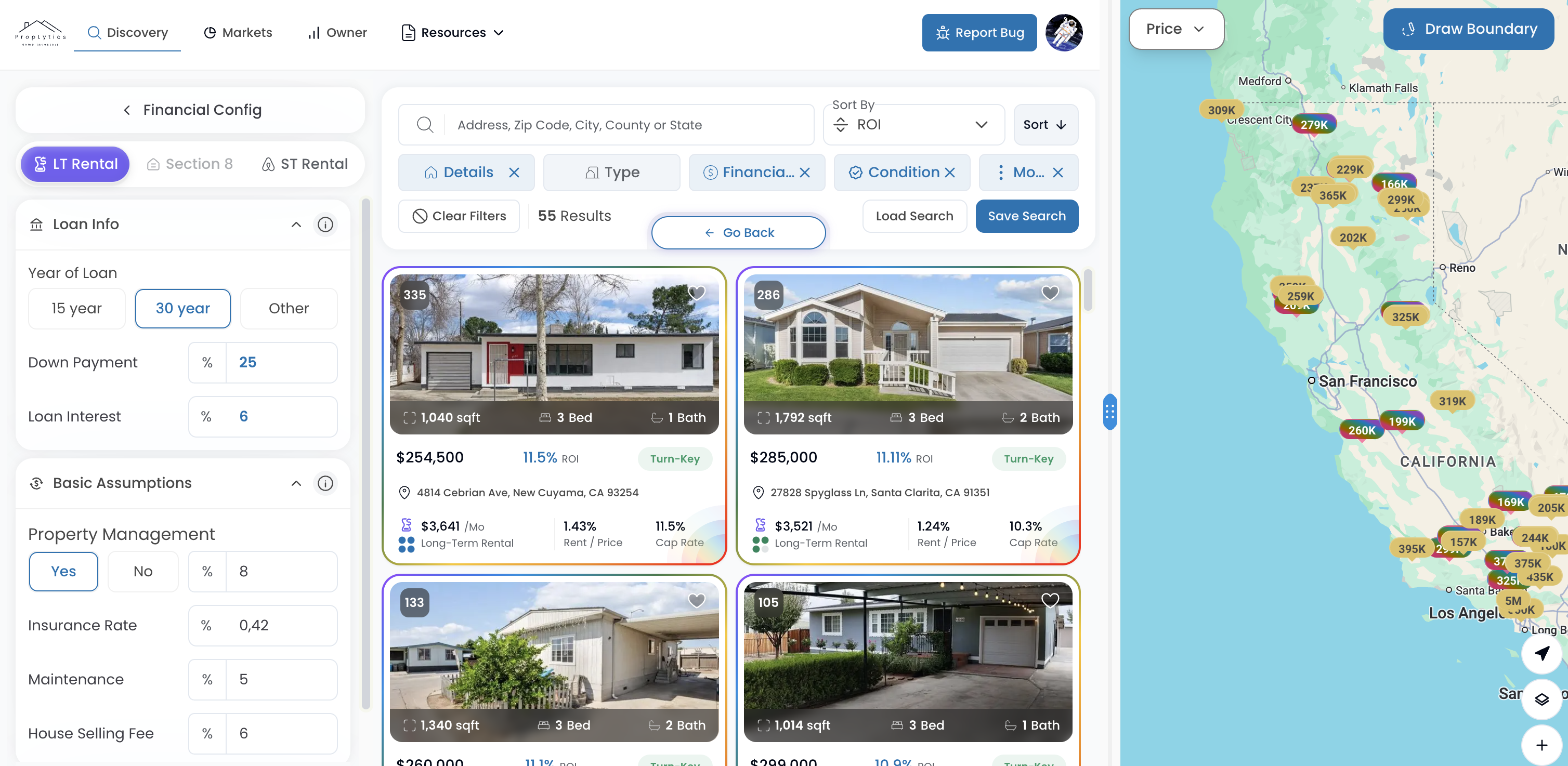 Proplytics screenshot